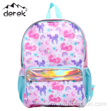 Unicorn printed cute children's backpack